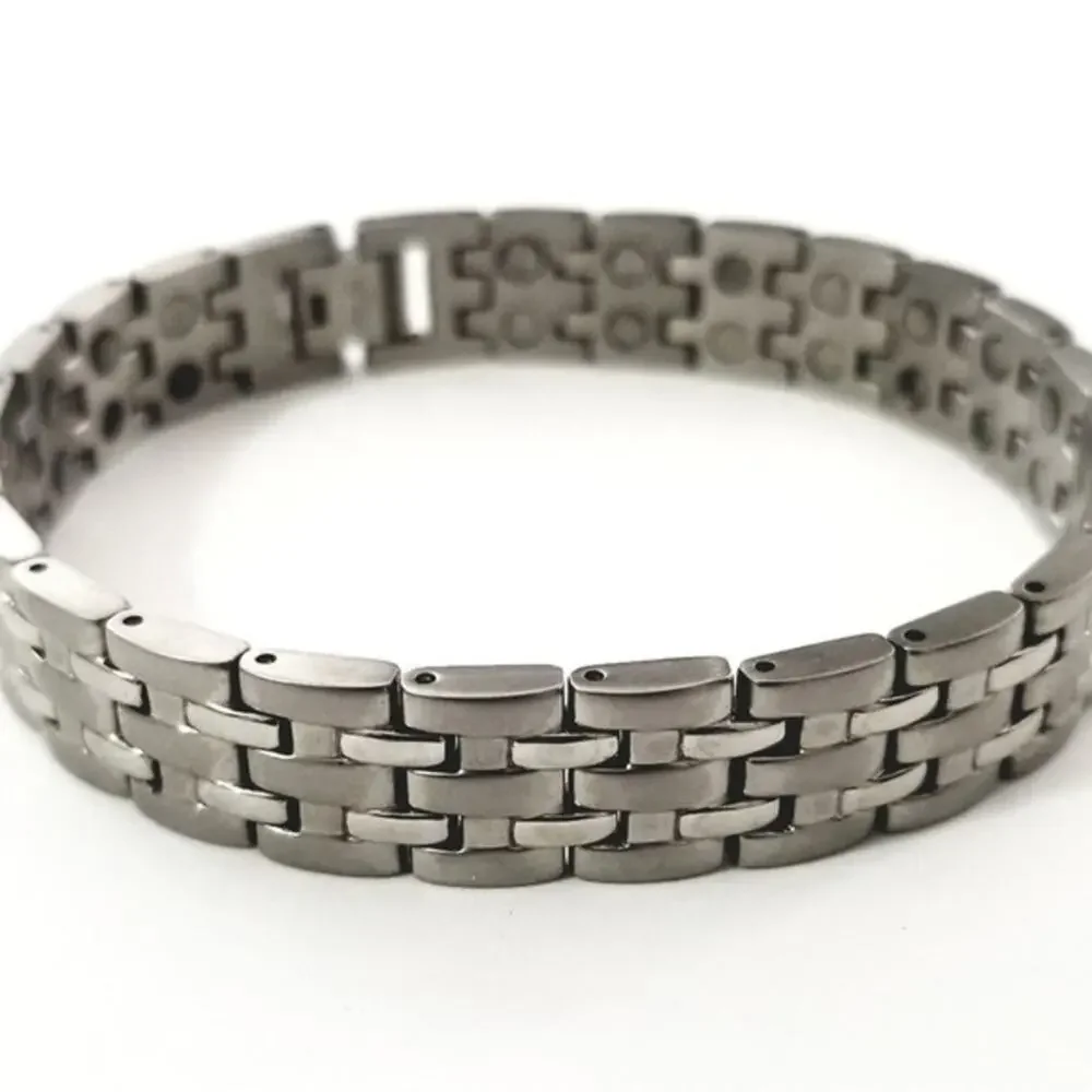 New stainless steel‎ double magnetic bracelet 8.5